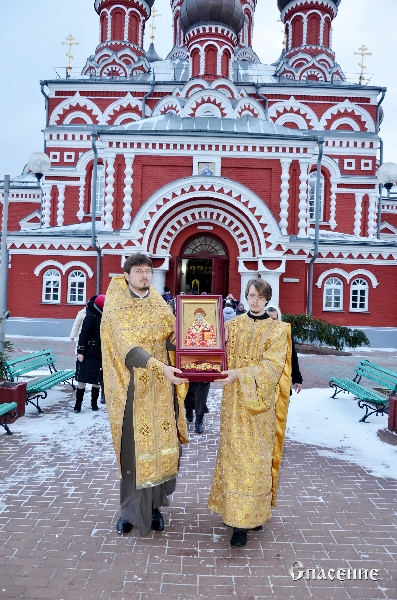 Святыня отбыла в Ляденский Благовещенский монастырь
