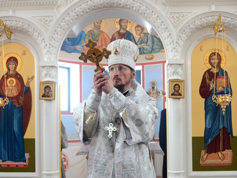Пасланне да Ражджаства Хрыстовага епіскапа Барысаўскага і Марʼінагорскага Веніяміна